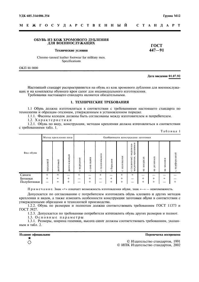 ГОСТ 447-91