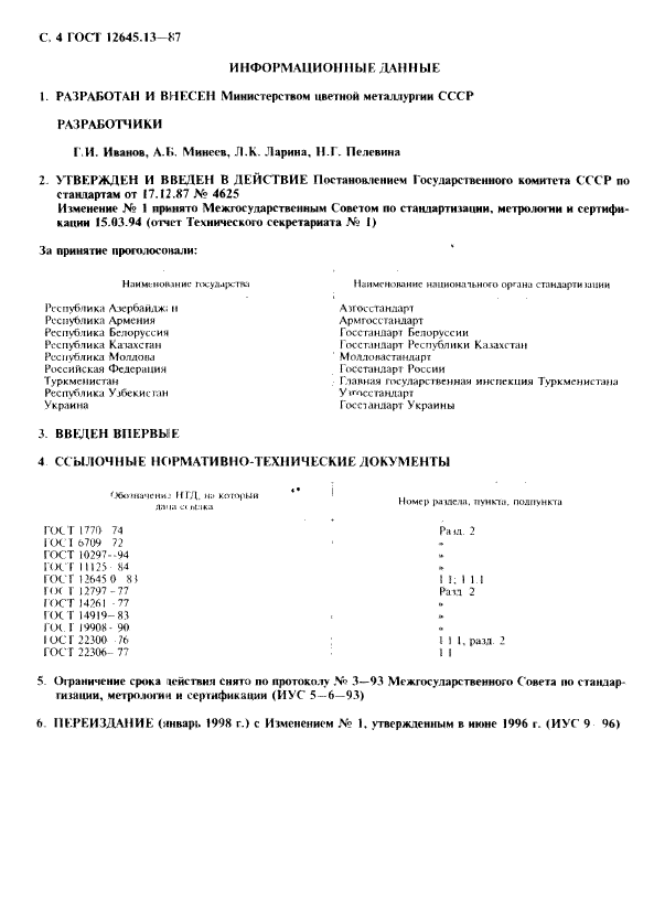 ГОСТ 12645.13-87