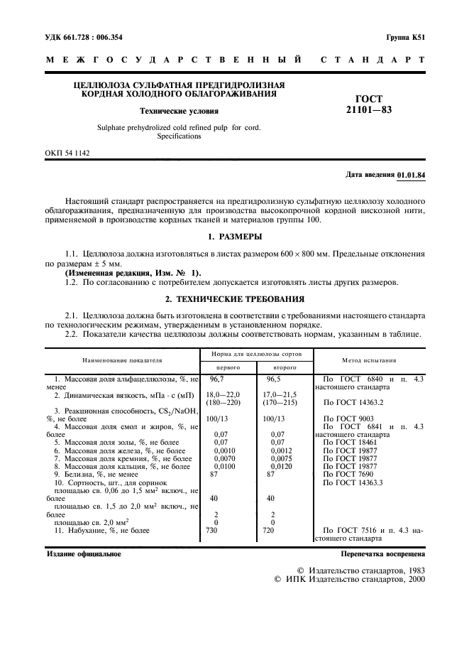 ГОСТ 21101-83