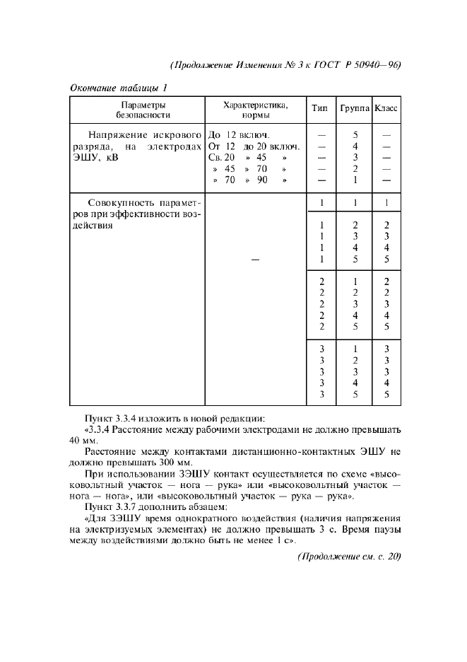 Изменение №3 к ГОСТ Р 50940-96