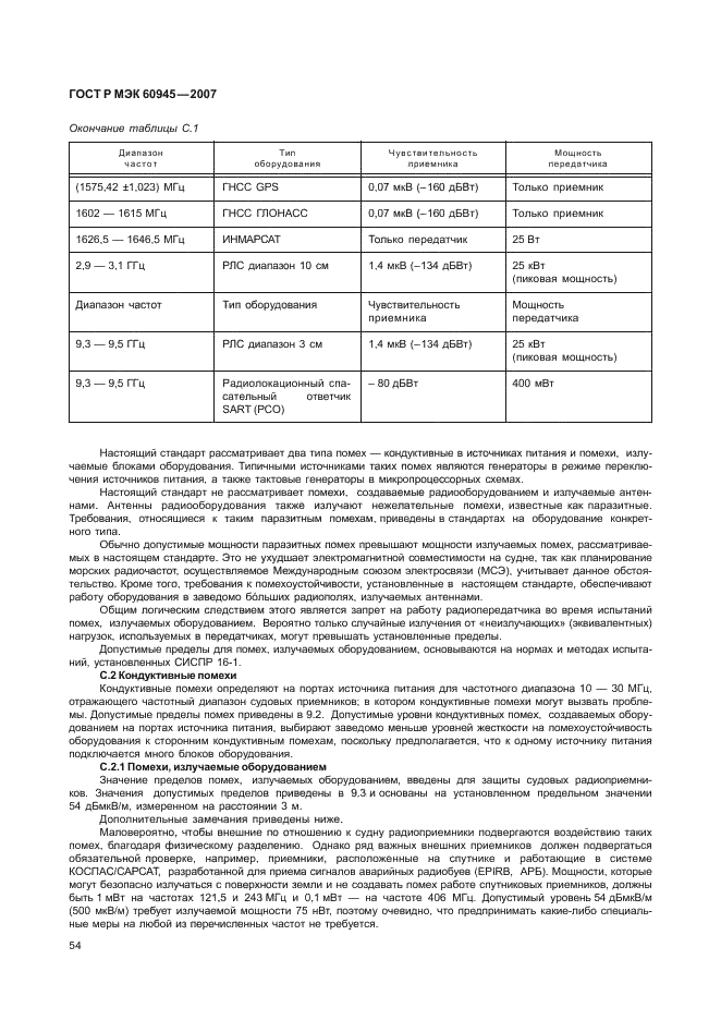 ГОСТ Р МЭК 60945-2007