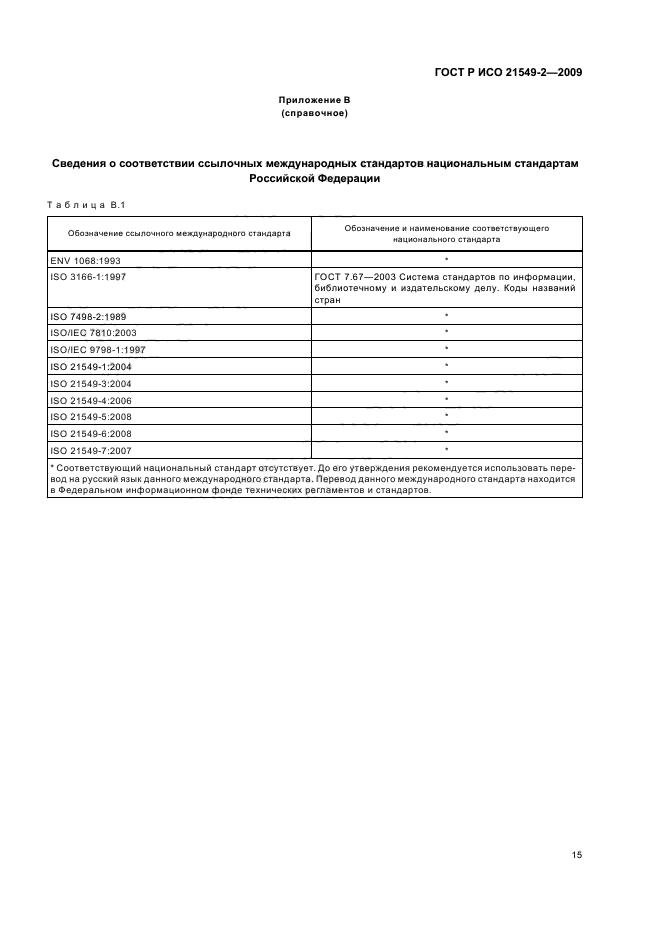 ГОСТ Р ИСО 21549-2-2009