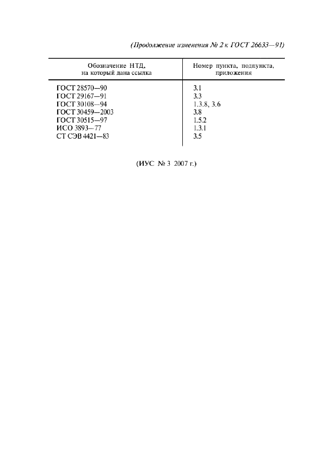 Изменение №2 к ГОСТ 26633-91