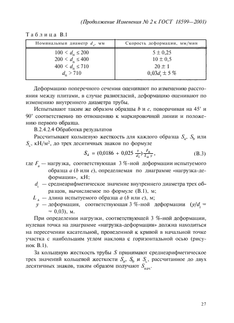 Изменение №2 к ГОСТ 18599-2001