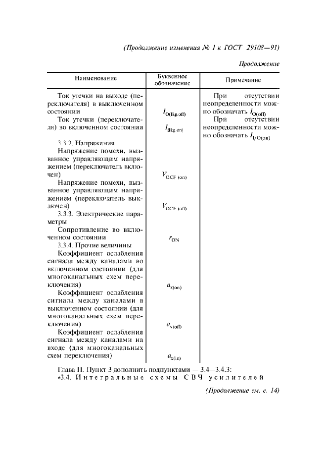 Изменение №1 к ГОСТ 29108-91