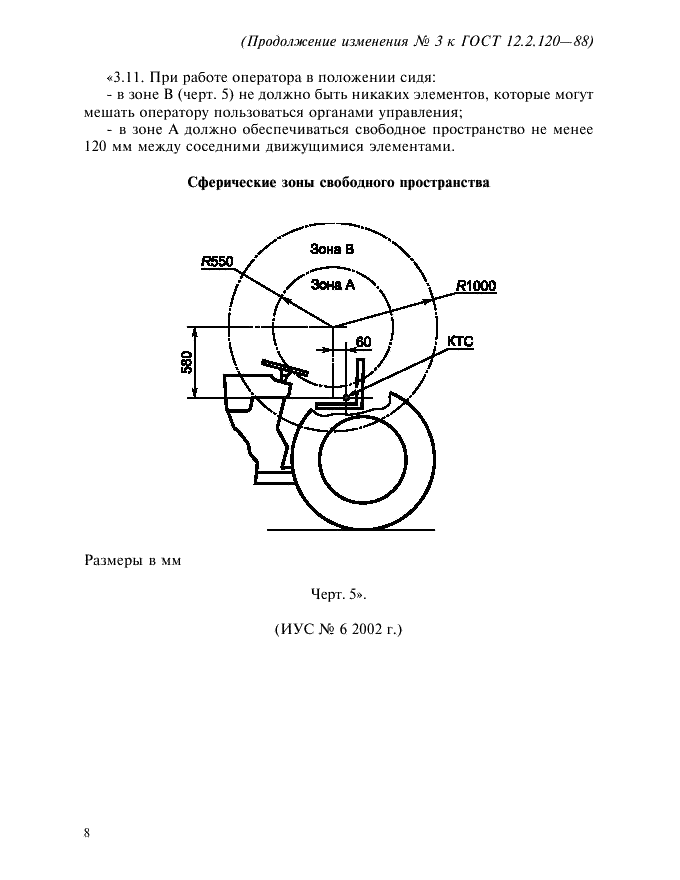 Изменение №3 к ГОСТ 12.2.120-88